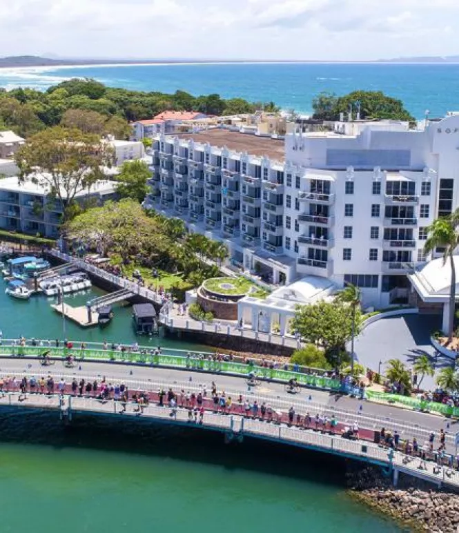 Bridge hotels drone content